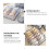 Storage Box With Compartments Fabric Grey 1pcs 9