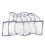 Storage Box With Compartments Fabric Grey 1pcs 8