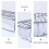 Storage Box With Compartments Fabric Grey 1pcs 11