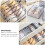 Storage Box With Compartments Fabric Grey 1pcs 3