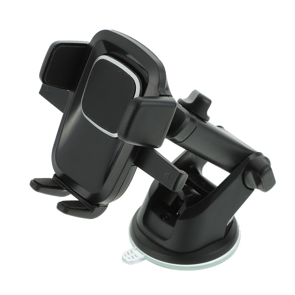 1Pack Car Suction Phone Holder With Retractable Support Black 3171277127466
