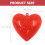 14pcs Fillable Heart Ornament Balls - Red 7