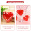 14pcs Fillable Heart Ornament Balls - Red 10