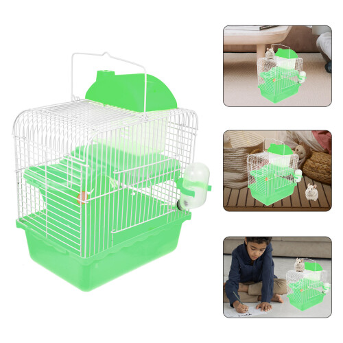 Hamster Nest Plastic Green 1pcs Castle Shape For Small Animals 1