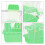Hamster Nest Plastic Green 1pcs Castle Shape For Small Animals 10