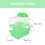 Hamster Nest Plastic Green 1pcs Castle Shape For Small Animals 6