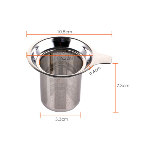 Stainless Filter Silver 1pcs 4.3x3.5x2.9in 1