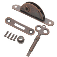 Semicircular Bronze Lock Mounted Vintage Door Drawer Drawers Baby