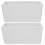 2pcs White Ceramic Candy Pot Microwave Dishwasher Safe Kitchen 1