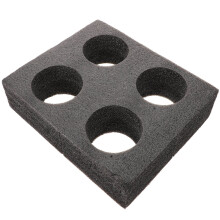 4 Cup Foam Carrier Tray For Hot/Cold Drinks - Black