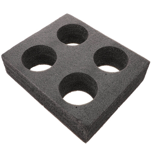 4 Cup Foam Carrier Tray For Hot/Cold Drinks - Black