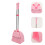 Mini Broom And Dustpan Childrens Version Pink 1set 4