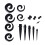 54pcs Set Of Ear Stretching Tools For A Trendy Style 11