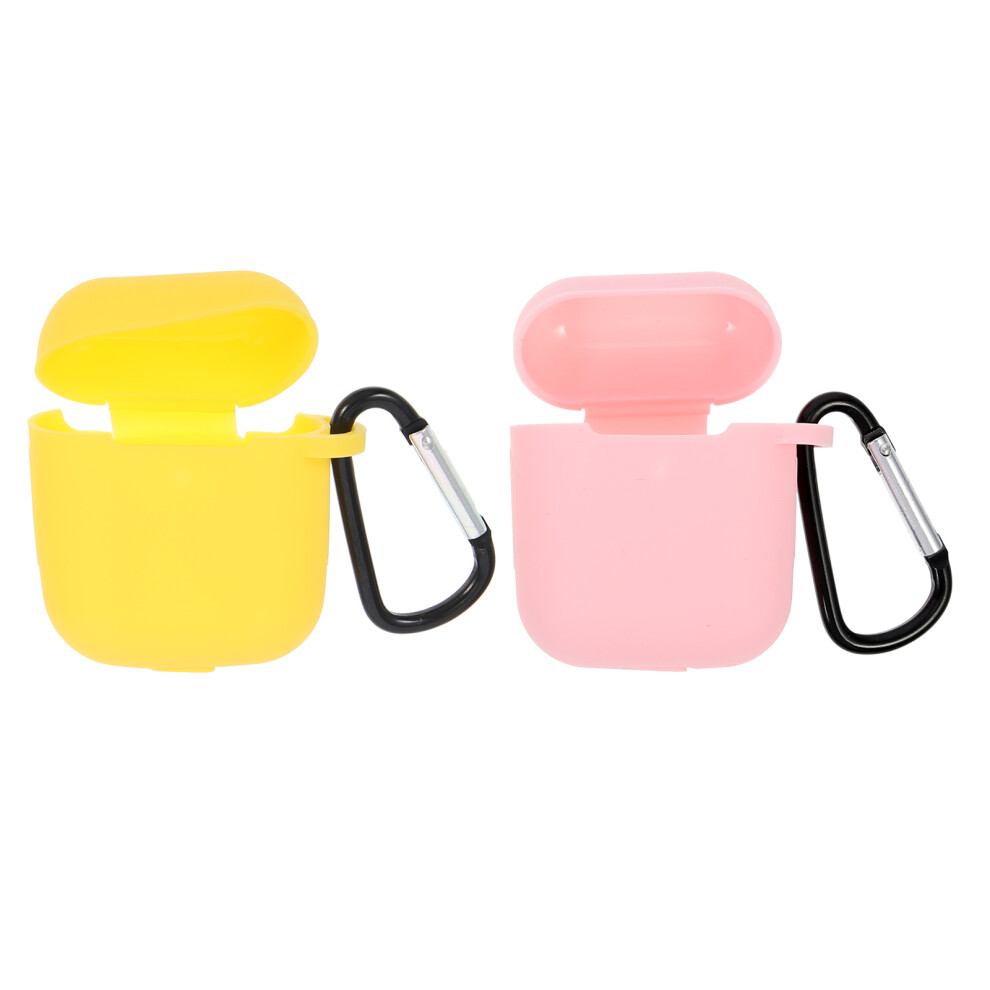 2 Pcs Earphone Case Silicone Protective Wireless Earbud Protector 3171388891263