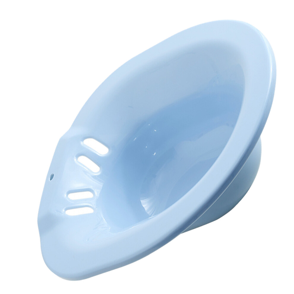 Solustre Toilet Seat Accessory Blue Plastic 1Set 15.6X14.4x3.5in