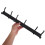 Wall Coat Hanger Black Aluminum Clothes Hook 1pcs 4
