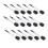 20 Pcs Make Up Applicators Lip Brush For Lipstick Eye Shadow Sticks 5