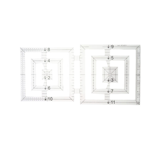 Sewing Square Template For Quilt Quilting Tailor Ruler Clothes Making