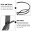 6 Pcs Clear Bookmarks Decor Wine Rack Countertop Wall Mounted 9