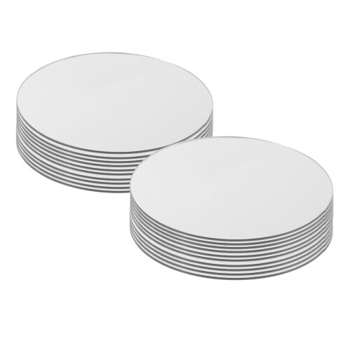 20 Pcs Self-Adhesive Small Round Mirror Child Mirrors