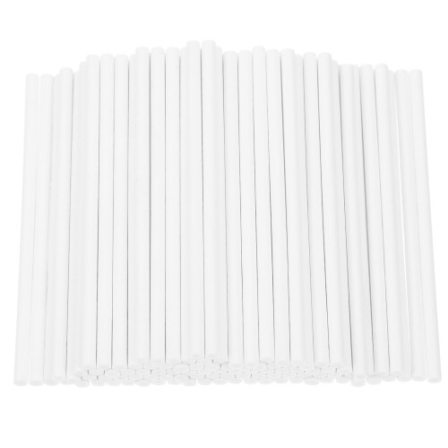 100 Pcs Lollipop Stick White Paper Sticks Candy Making Accessories