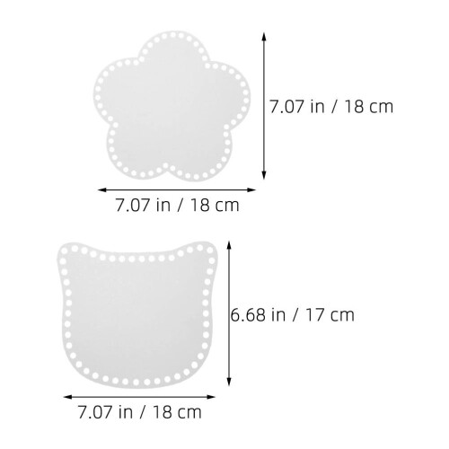 Bag Bases For Crochet Handbag Shaper Base White 4pcs 2