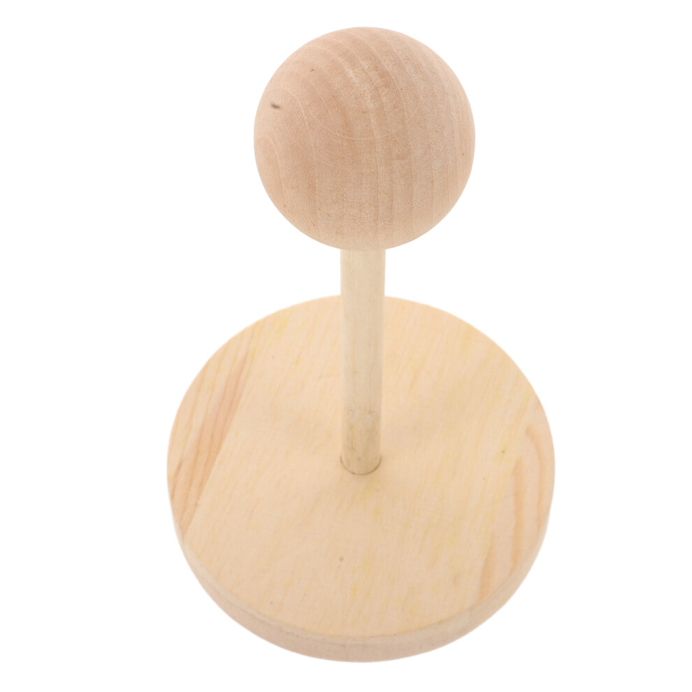 Photos - Doll Accessories Bjd Doll Wig Stand Wood Minimalist 1pack