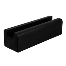 Anti-Skid Mirror Floor Stand Holder Black Wood Base 1 Set