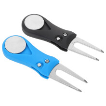 Professional Golf Turf Repair Fork Popup Design For 2pcs