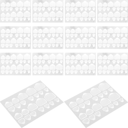 20 Sheets Impress On Nails Sticker Labels Self-Adhesive Tabs