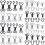 50 Pcs Hook And Closure Replacement Hook And Eye Sewing Sewing 7