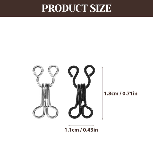 50 Pcs Hook And Closure Replacement Hook And Eye Sewing Sewing 2