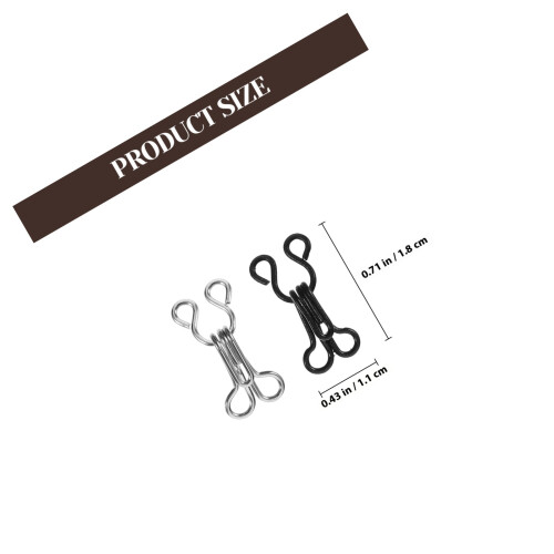 50 Pcs Hook And Closure Replacement Hook And Eye Sewing Sewing 1