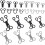 50 Pcs Hook And Closure Replacement Hook And Eye Sewing Sewing 5