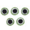 Felt Frogs Eyes Ornaments Wool Assorted Color 5pcs 6