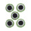 Felt Frogs Eyes Ornaments Wool Assorted Color 5pcs 3