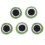 Felt Frogs Eyes Ornaments Wool Assorted Color 5pcs 8