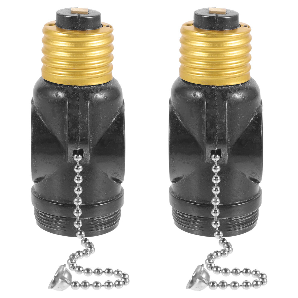 2Pcs Lamp Adapter Socket Material Plug In Socket For Bulb E26 3171277135829