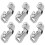 6 Pcs Damping Buffer Hinge Non Torque Kitchen Cabinet Hinges Silver 6