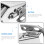 6 Pcs Damping Buffer Hinge Non Torque Kitchen Cabinet Hinges Silver 11