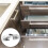 6 Pcs Damping Buffer Hinge Non Torque Kitchen Cabinet Hinges Silver 4