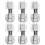 6 Pcs Damping Buffer Hinge Non Torque Kitchen Cabinet Hinges Silver 2