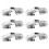 6 Pcs Damping Buffer Hinge Non Torque Kitchen Cabinet Hinges Silver 5