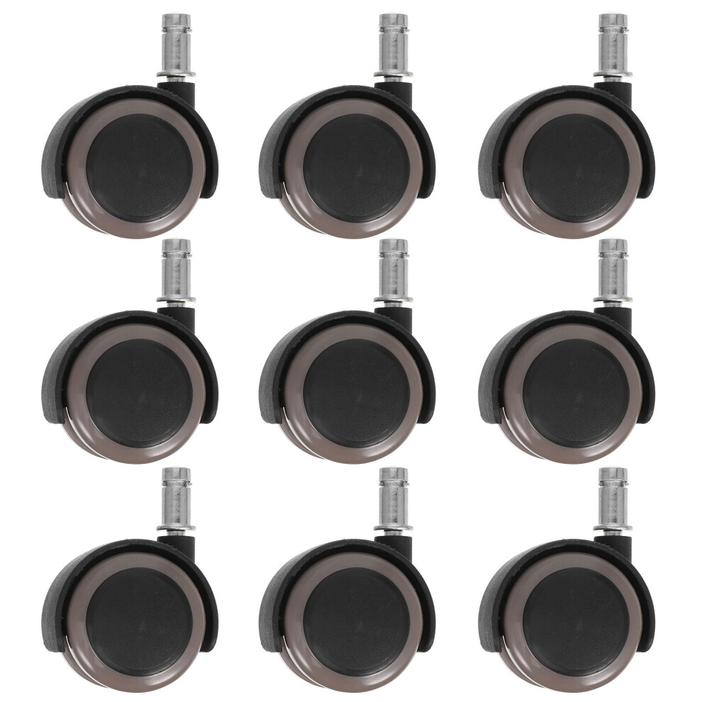 10Pcs Grey Caster Wheels Mute Directional Office Chair Replacement 3171277134662