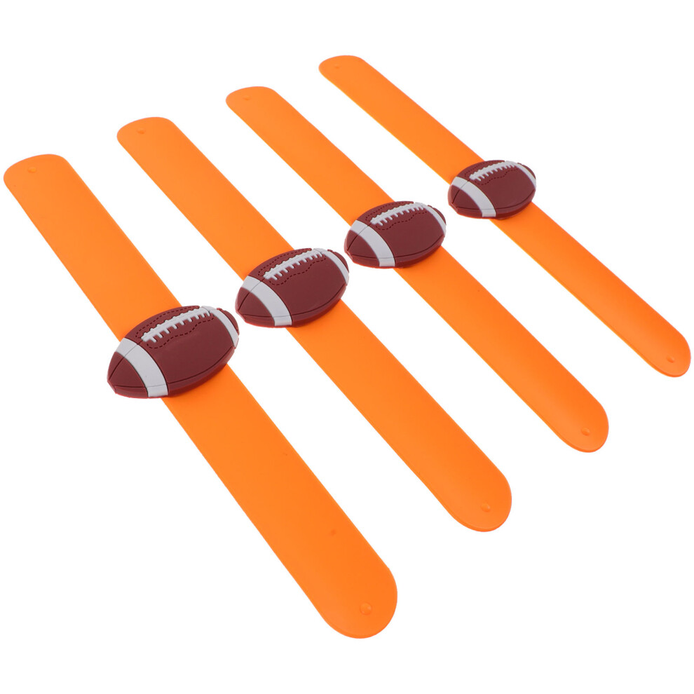 Slap Bracelets Orange 4pcs 8.3x1.8x0.4in-image-OPC-PK8SDS2-NEW