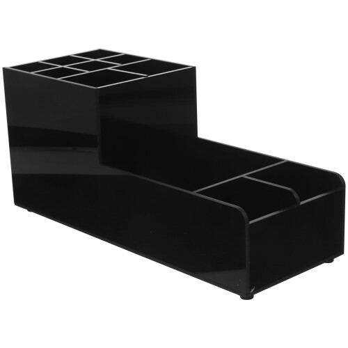 Bar Organizer Kitchen Straw Holder Black 1pack