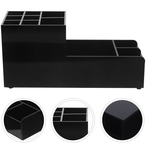 Bar Organizer Kitchen Straw Holder Black 1pack 2