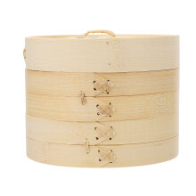 3Pièces Panier Alimentaire Bambou Tissu Couvercle