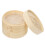3Pièces Panier Alimentaire Bambou Tissu Couvercle 5