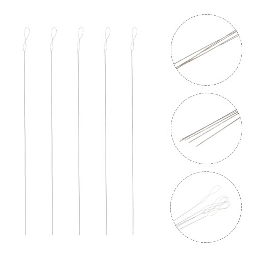 5Stk DIY Perlnadeln Robustem Eisen-Draht Silber 1